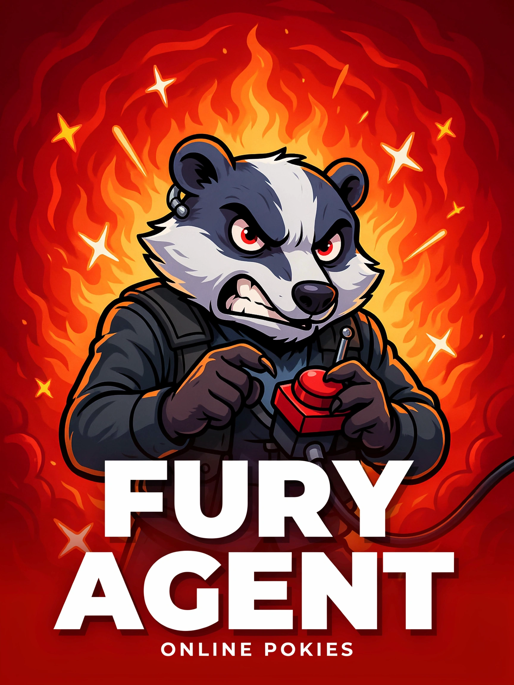 Promo art for the Agent Rage pokie
